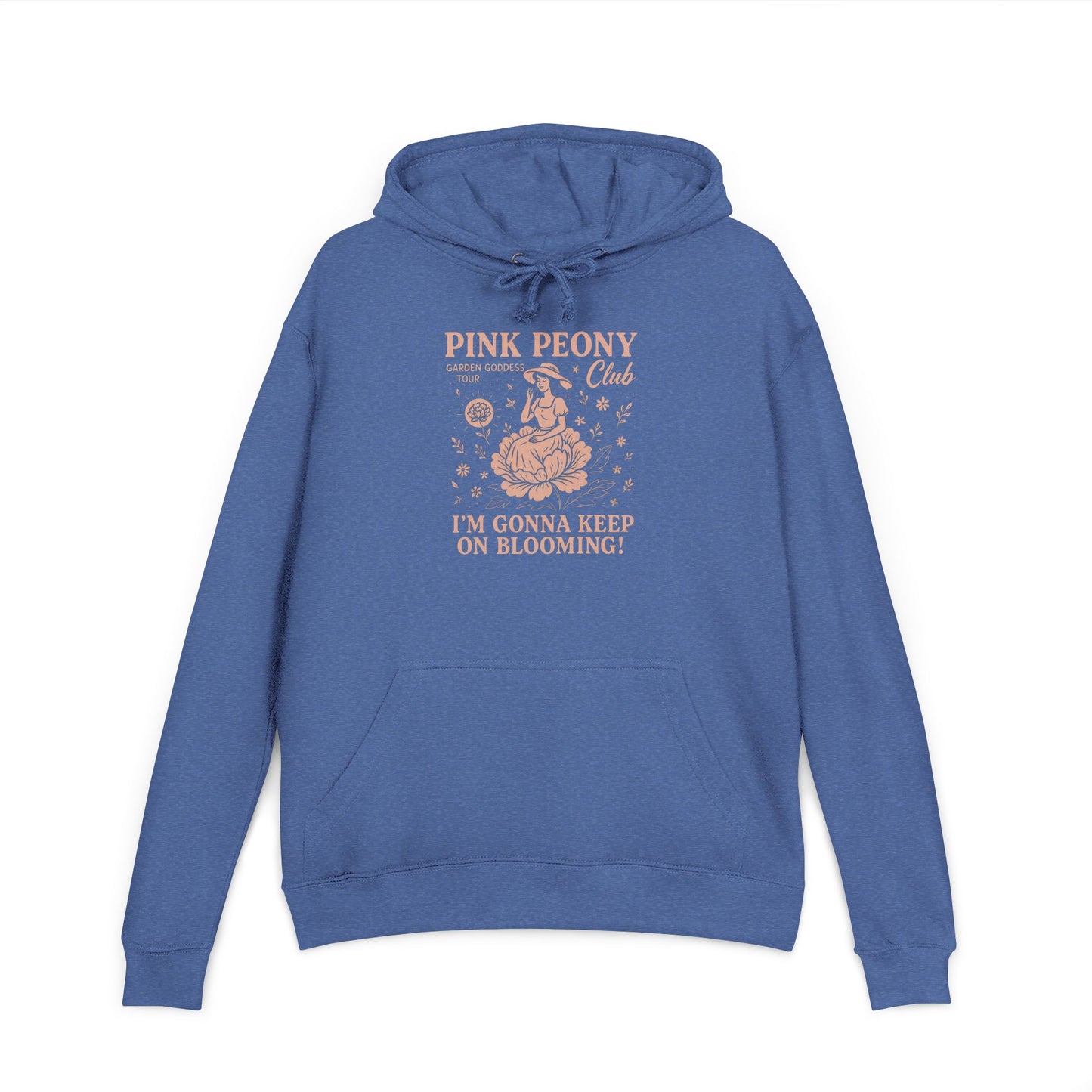 Peony Club Hoodie - Pink Peony French Terry Hoodie for Blooming Women