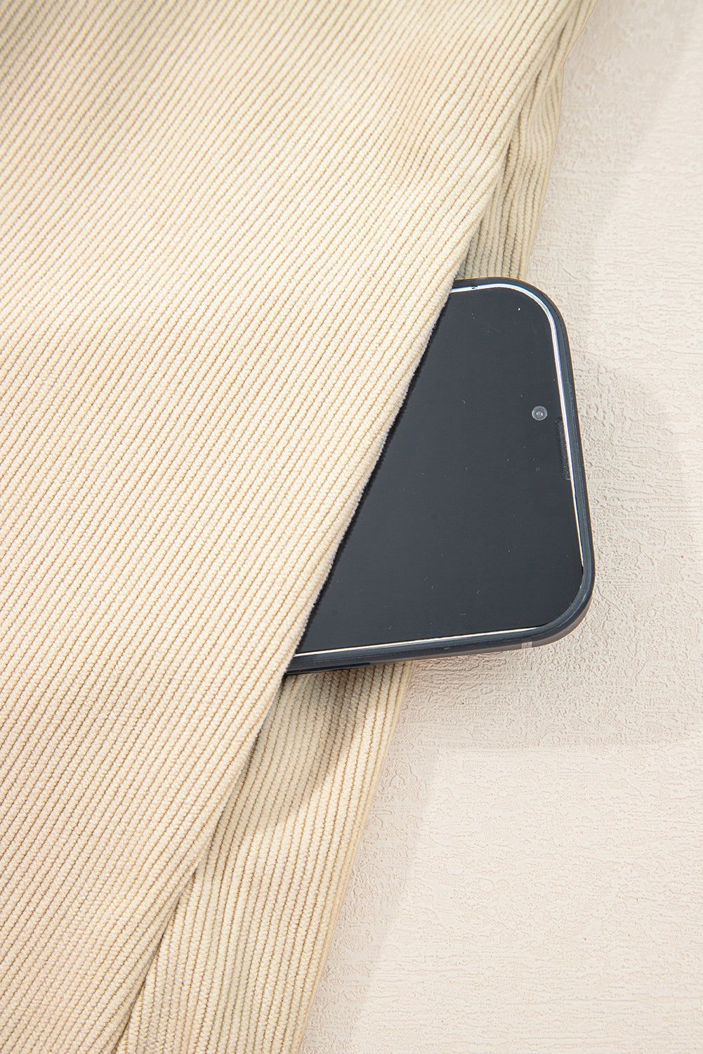 Parchment Notched Neck Scallop Detail Plus Size Mini Dress